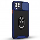 Husa spate pentru Samsung Galaxy A22 - Slide Case Albastru
