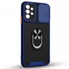 Husa spate pentru Samsung Galaxy A72 - Slide Case Albastru