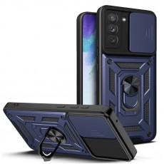 Husa spate pentru Samsung Galaxy S21 - Slide Case Albastru Inchis