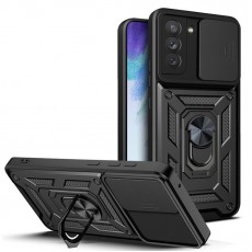 Husa spate pentru Samsung Galaxy S21 FE- Slide Case Negru