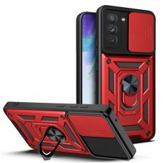 Husa spate pentru Samsung Galaxy S21 FE- Slide Case Rosu