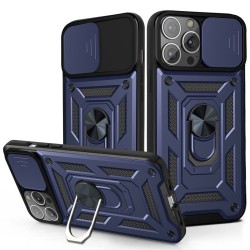 Husa spate pentru iPhone 13 Pro Max - Slide Case Albastru Inchis