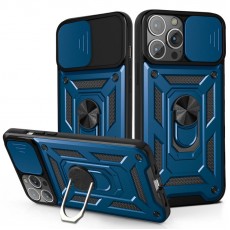 Husa spate pentru iPhone 13 Pro Max - Slide Case Albastru Deschis