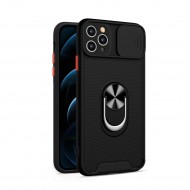 Husa spate pentru iPhone 12 Pro Max - Slide Case Negru