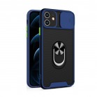 Husa spate pentru iPhone 12 - Slide Case Albastru