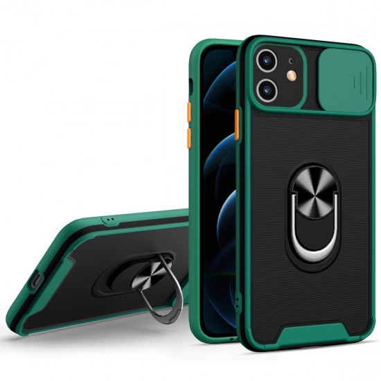 Husa spate pentru iPhone 12 - Slide Case Verde