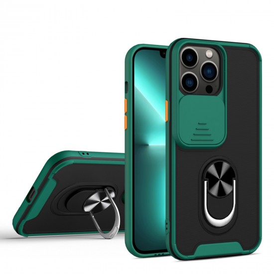 Husa spate pentru iPhone 13 Pro Max - Slide Case Verde