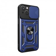 Husa spate pentru iPhone 13 - Slide Case Albastru Inchis