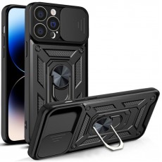 Husa spate pentru iPhone 14 Pro Max - Slide Case Negru