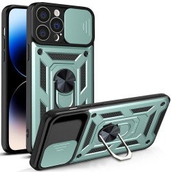 Husa spate pentru iPhone 14 Pro Max - Slide Case Vernil