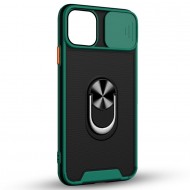 Husa spate pentru iPhone 14 Pro - Slide Case Verde