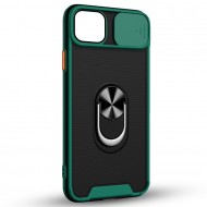 Husa spate pentru iPhone 14 - Slide Case Verde