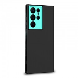 Husa spate pentru Samsung Galaxy S22 Ultra - Vanex Case Negru Turcoaz