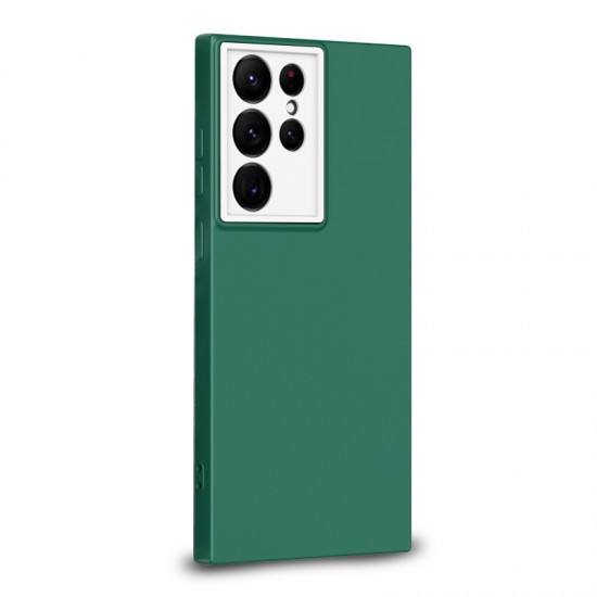 Husa spate pentru Samsung Galaxy S22 Ultra - Vanex Case Army Alb