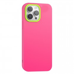 Husa spate pentru iPhone 14  Pro Max - Vanex Case Roz VerdeF