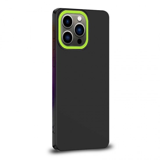 Husa spate pentru iPhone 14 Pro - Vanex Case Negru VerdeF