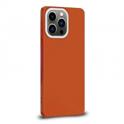 Husa spate pentru iPhone 14 Pro - Vanex Case Portocaliu si Alb