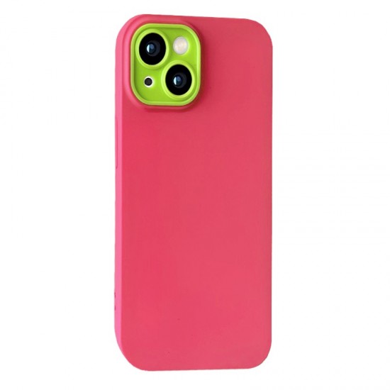 Husa spate pentru iPhone 14 - Vanex Case Roz si Verde