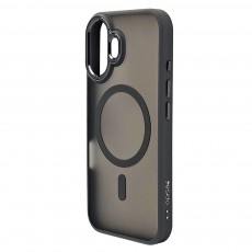 Husa spate pentru iPhone 16 Yesido Skin Magsafe - Semitransparent/Gri