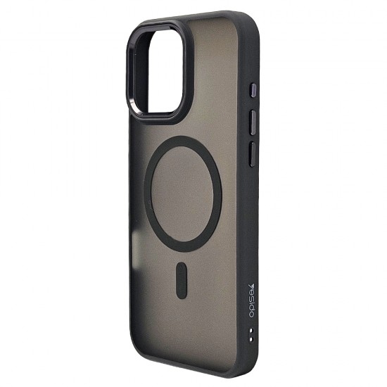 Husa spate pentru iPhone 16 Pro Yesido Skin Magsafe - Semitransparent/Gri