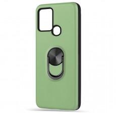 Husa spate pentru Samsung Galaxy A21s - WOOP Ring Case Verde