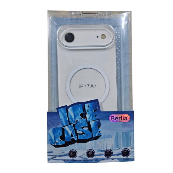 Husa spate pentru iPhone 17 Air Berlia Starry Magsafe - Transparent