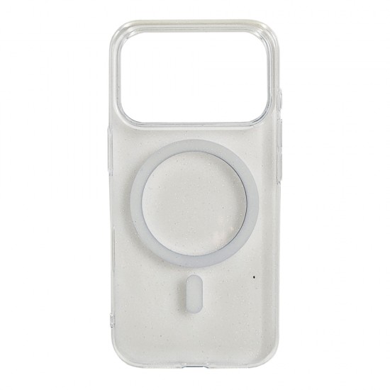 Husa spate pentru iPhone 17 Pro Berlia Starry Magsafe - Transparent