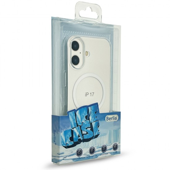 Husa spate pentru iPhone 17 Berlia Starry Magsafe - Transparent Husa spate pentru iPhone 17 Berlia Starry Magsafe - Transparent