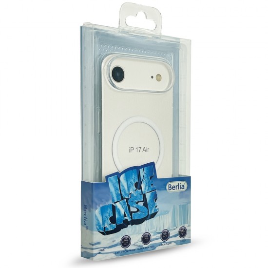 Husa spate pentru iPhone 17 Air Berlia Starry Magsafe - Transparent