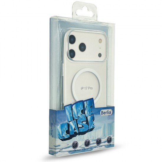 Husa spate pentru iPhone 17 Pro Berlia Starry Magsafe - Transparent Husa spate pentru iPhone 17 Pro Berlia Starry Magsafe - Transparent