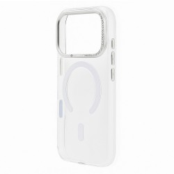 Husa spate pentru iPhone 17 Pro Max Berlia Starburst Magsafe - Transparent