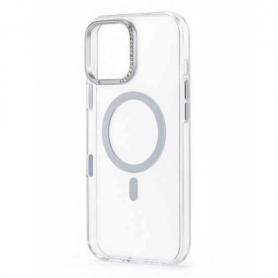 Husa spate pentru iPhone 16 Berlia Starburst Magsafe - Transparent