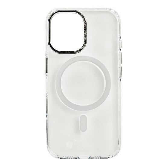 Husa spate pentru iPhone 16 Pro Berlia Starburst Magsafe - Transparent