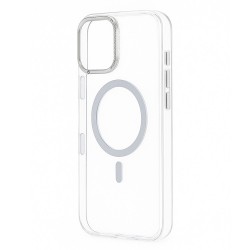 Husa spate pentru iPhone 16 Pro Max Berlia Starburst Magsafe - Transparent