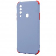 Husa spate pentru Samsung Galaxy A20s - Air Soft Case Lila/Rosu