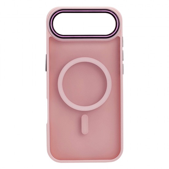 Husa spate pentru iPhone 17 Air Matte Case Magsafe - Semitransparent/Roz