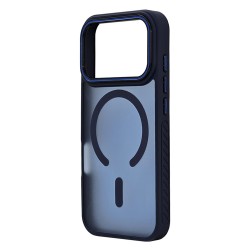 Husa spate pentru iPhone 17 Pro Max Matte Case Magsafe - Semitransparent/Albastru