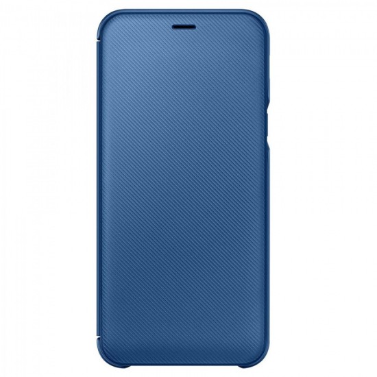 Husa pentru Samsung Galaxy A6+ 2018 - Flip Samsung Wallet Cover Albastru - AMBALAJ BULK
