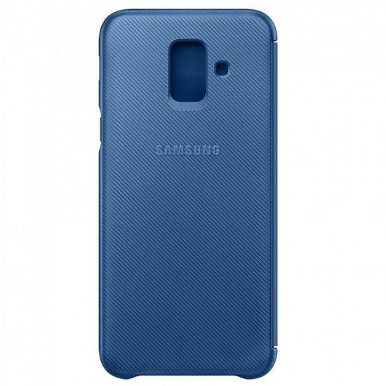 Husa pentru Samsung Galaxy A6+ 2018 - Flip Samsung Wallet Cover Albastru - AMBALAJ BULK