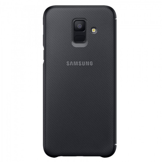 Husa pentru Samsung Galaxy A6+ 2018 - Flip Samsung Wallet Cover Negru - AMBALAJ BULK