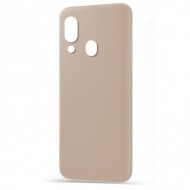 Husa spate pentru Samsung A20e - Silicon Line Maro Deschis