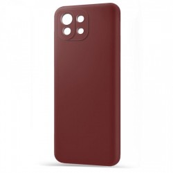 Husa spate pentru Xiaomi Mi 11 Lite - Silicon Line Marsala