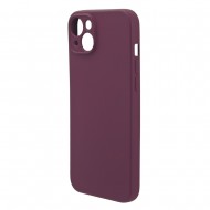 Husa spate pentru iPhone 15 Plus Silicon Line - Grena