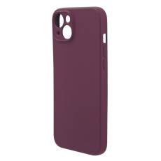 Husa spate pentru iPhone 15 Plus Silicon Line - Grena