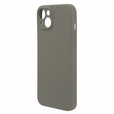 Husa spate pentru iPhone 15 Plus Silicon Line - Gri