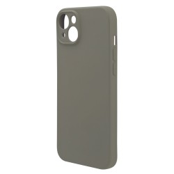 Husa spate pentru iPhone 15 Plus Silicon Line - Gri