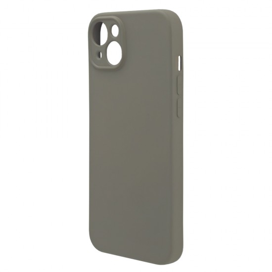 Husa spate pentru iPhone 15 Plus Silicon Line - Gri