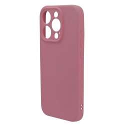 Husa spate pentru iPhone 15 Pro Silicon Line - Roz
