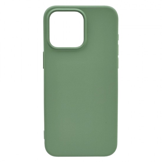Husa spate pentru iPhone 15 Pro Silicon Line - Verde