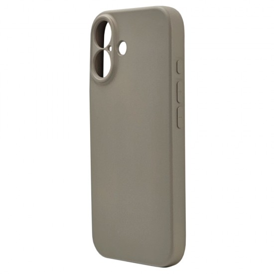 Husa spate pentru iPhone 16 Silicon Line - Crem